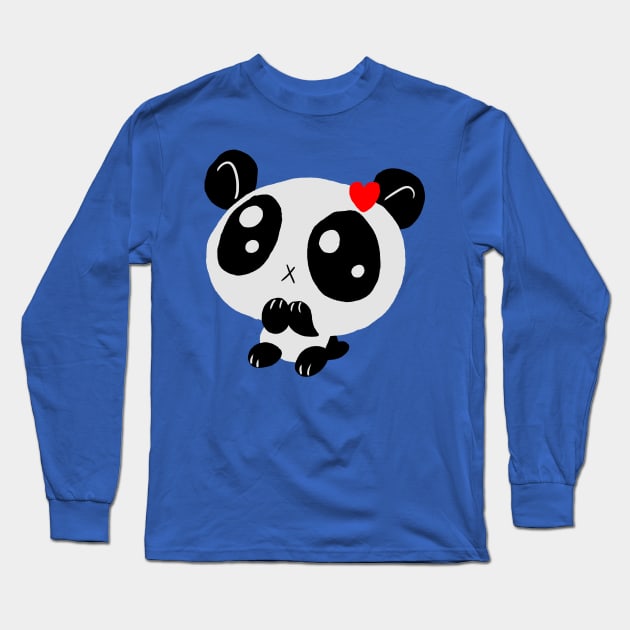 Cute Baby Panda Long Sleeve T-Shirt by saradaboru